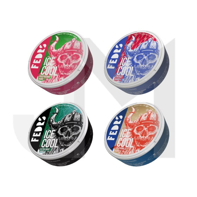 65mg FEDRS Ice Cool Hard Nicotine Pouches - 20 Pouches