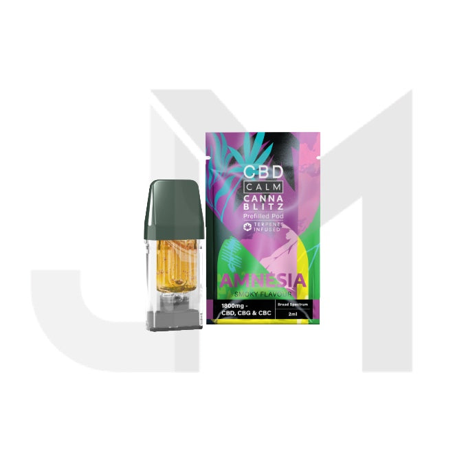 CBD Calm CANNABLITZ 1800mg CBD + CBG + CBC Prefilled Pod
