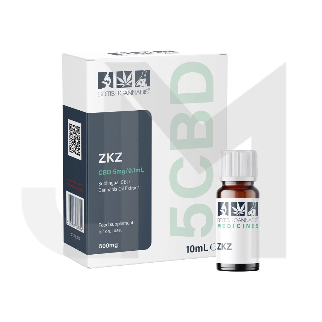 5CBD by British Cannabis 500mg CBD Full Plant Extract ZKZ 10ml