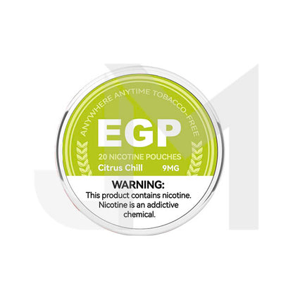 9mg EGP Nicotine Pouches - 20 Pouches