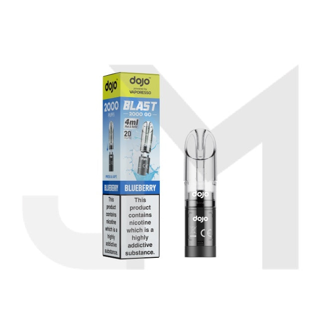 20mg Vaporesso Dojo Blast 2000 Go Prefilled Pod