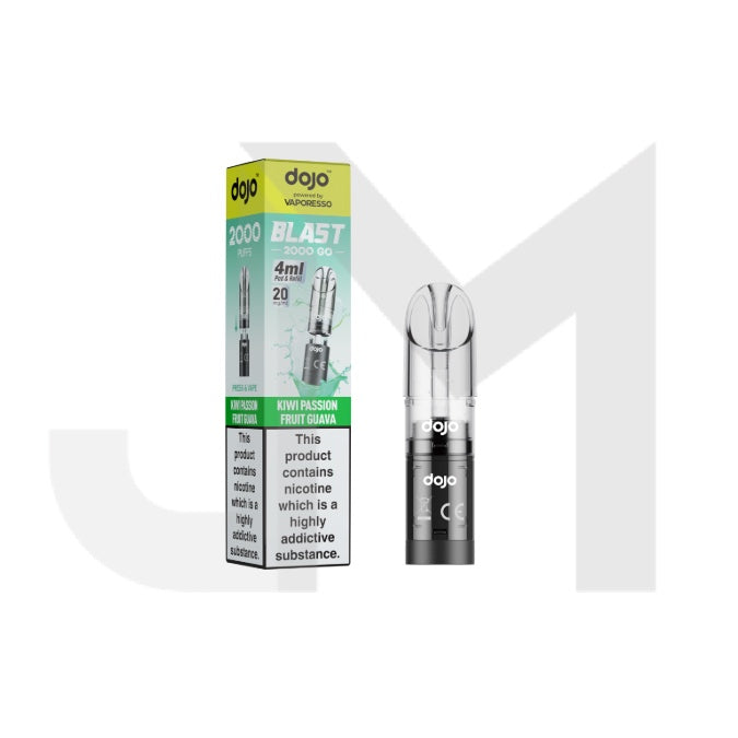 20mg Vaporesso Dojo Blast 2000 Go Prefilled Pod