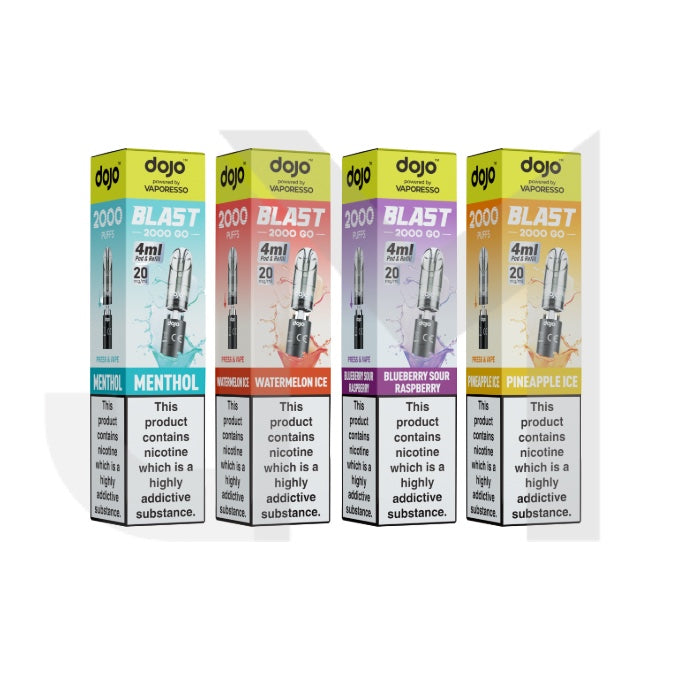 20mg Vaporesso Dojo Blast 2000 Go Prefilled Pod