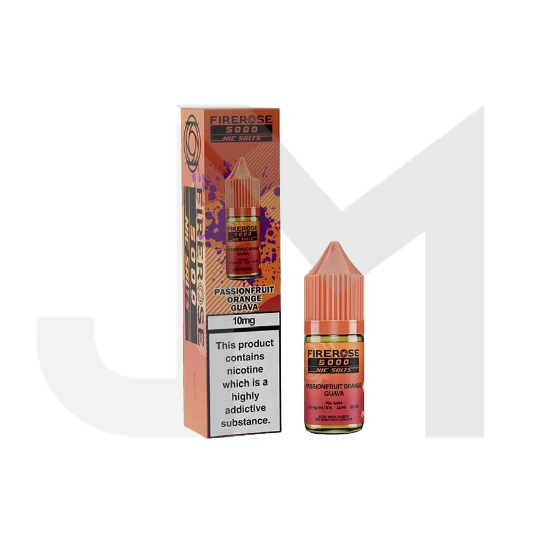 10mg Elux Firerose 5000 Nic salts 10ml (50VG/50PG)