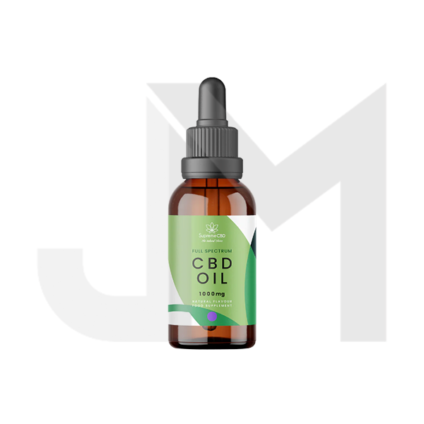 Supreme CBD 1000mg Full Spectrum CBD Tincture Oil - 30ml