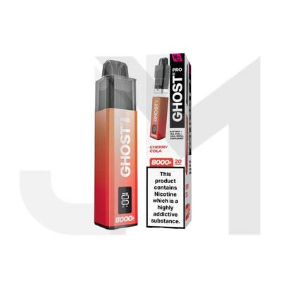 20mg Ghost Pro 8000+ By Vapes Bars Prefilled Pod Vape Kit