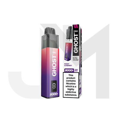 20mg Ghost Pro 8000+ By Vapes Bars Prefilled Pod Vape Kit
