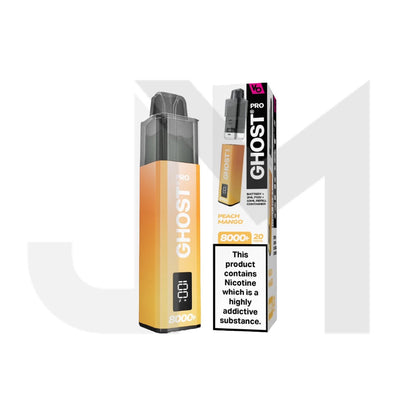20mg Ghost Pro 8000+ By Vapes Bars Prefilled Pod Vape Kit
