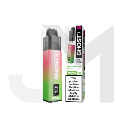 20mg Ghost Pro 8000+ By Vapes Bars Prefilled Pod Vape Kit