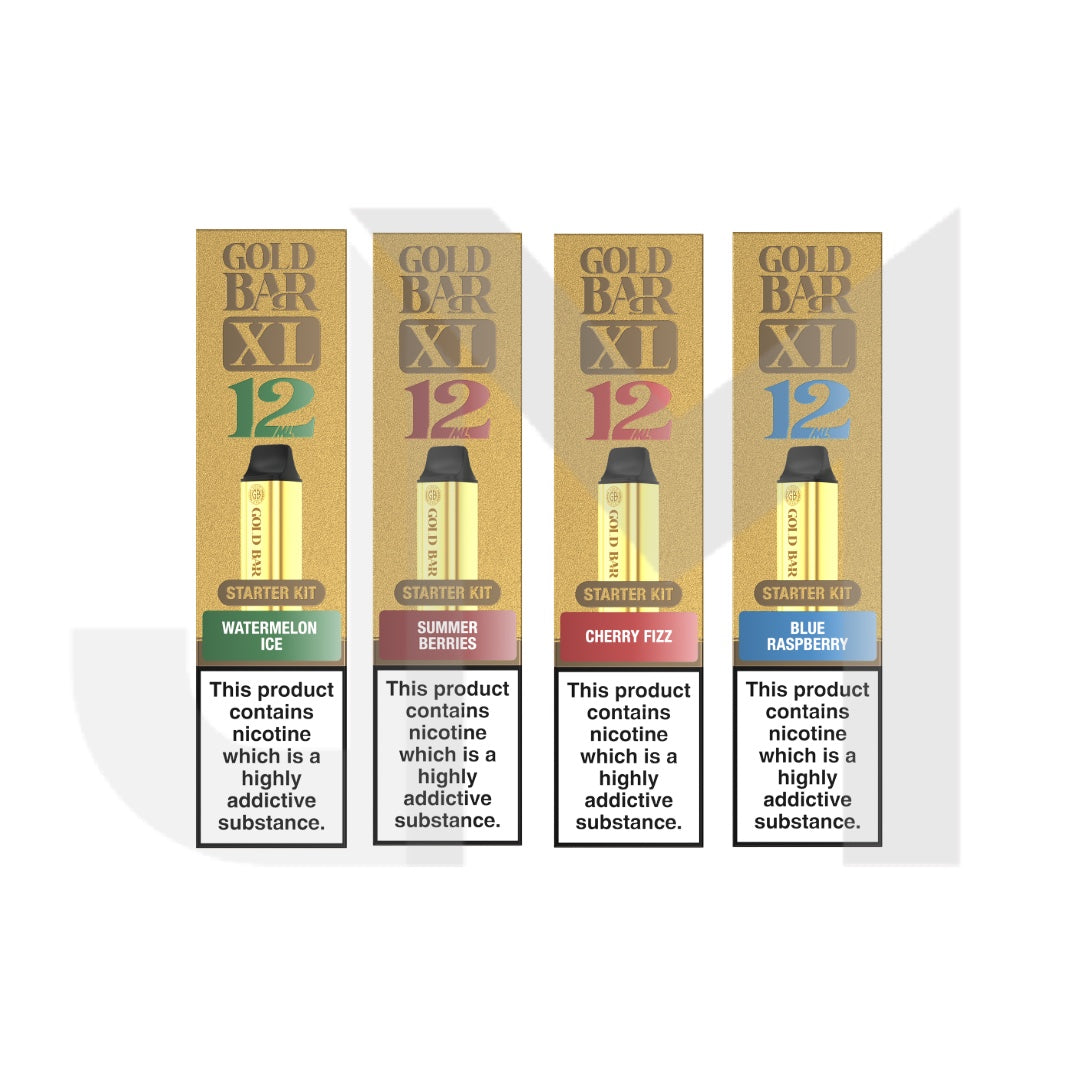 20mg Gold Bar XL Prefilled Pod Vape Kit 10000 Puffs