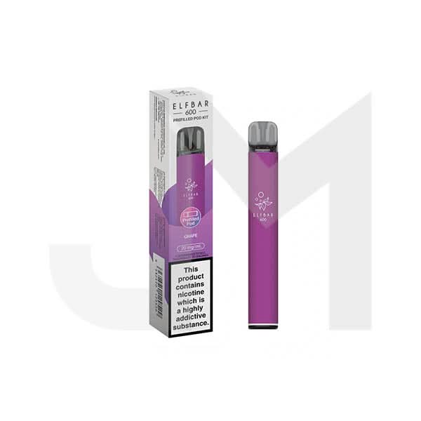 20mg Elf Bar 600 Prefilled Pod Vape Kit 600 Puffs | UK Wholesale 20mg Elf Bar 600 Prefilled Pod Vape Kit 600 Puffs | UK Wholesale