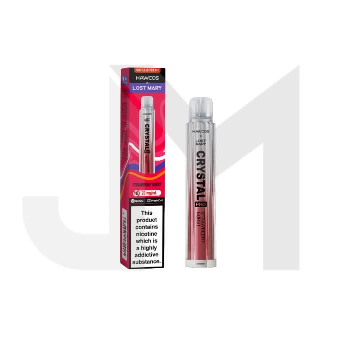 Hawcos x Lost Mary Crystal Pro Prefilled Pod Kit | UK Wholesale Hawcos x Lost Mary Crystal Pro Prefilled Pod Kit | UK Wholesale
