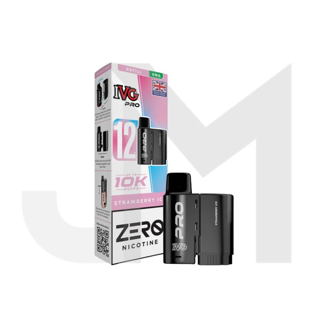 0mg IVG Pro 12 Refill Pods 10000 Puffs