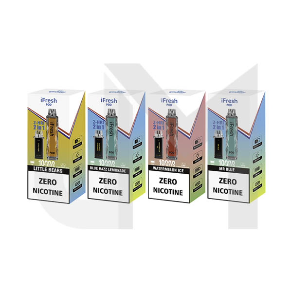 0mg iFresh 10000 2-HRI Disposable Pod Kit | UK Vaping Wholesale