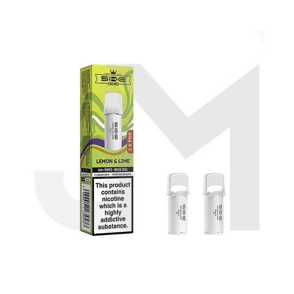 20mg SKE Crystal Pro Replacement Prefilled Pods 2ml 1200 Puffs - 2 Pcs