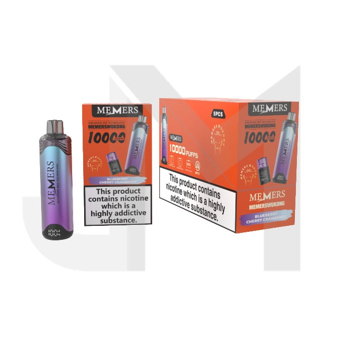 5 x 20mg Memers Wukong V10000 Prefilled Pod Vape Kit 10000 Puffs – (2 Free Kits With Every Box Of 5)