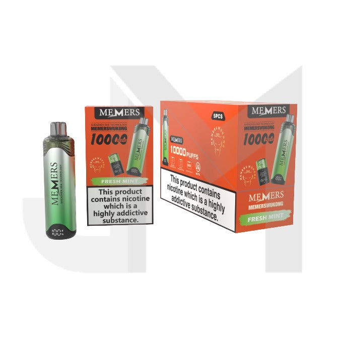 5 x 20mg Memers Wukong V10000 Prefilled Pod Vape Kit 10000 Puffs – (2 Free Kits With Every Box Of 5)