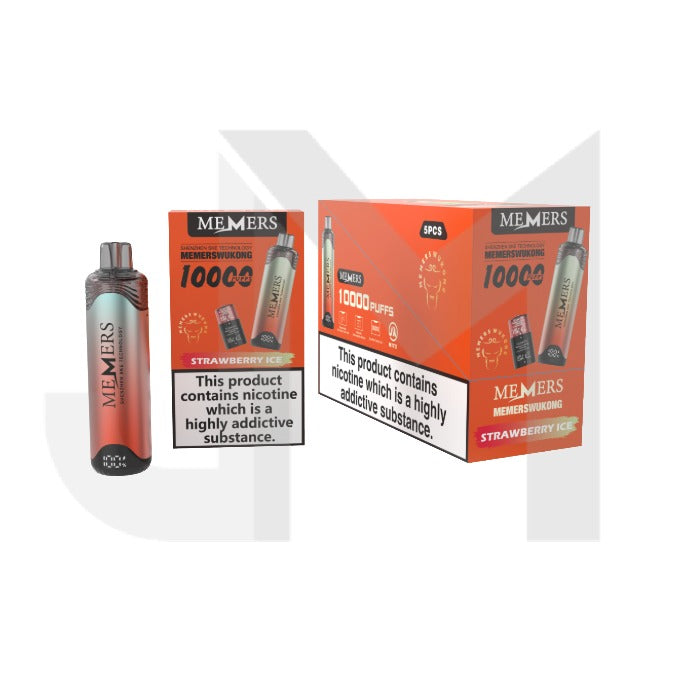 5 x 20mg Memers Wukong V10000 Prefilled Pod Vape Kit 10000 Puffs – (2 Free Kits With Every Box Of 5)