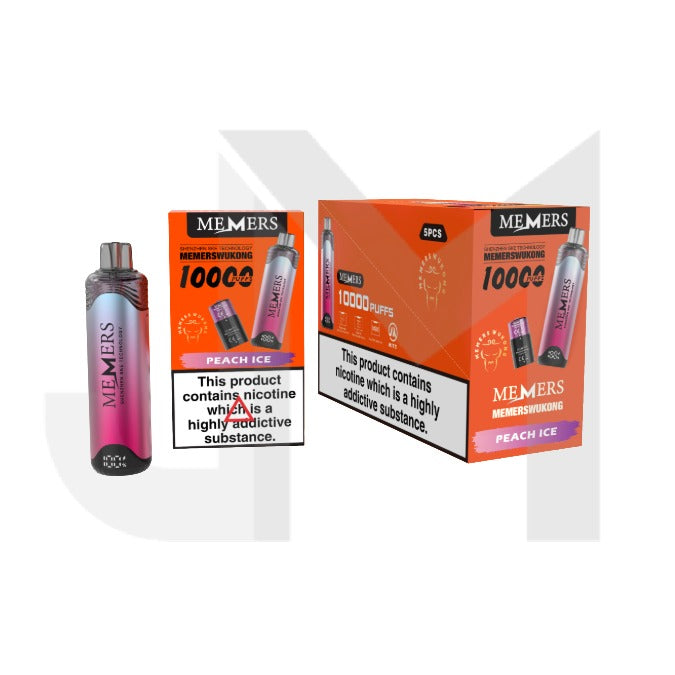 5 x 20mg Memers Wukong V10000 Prefilled Pod Vape Kit 10000 Puffs – (2 Free Kits With Every Box Of 5)