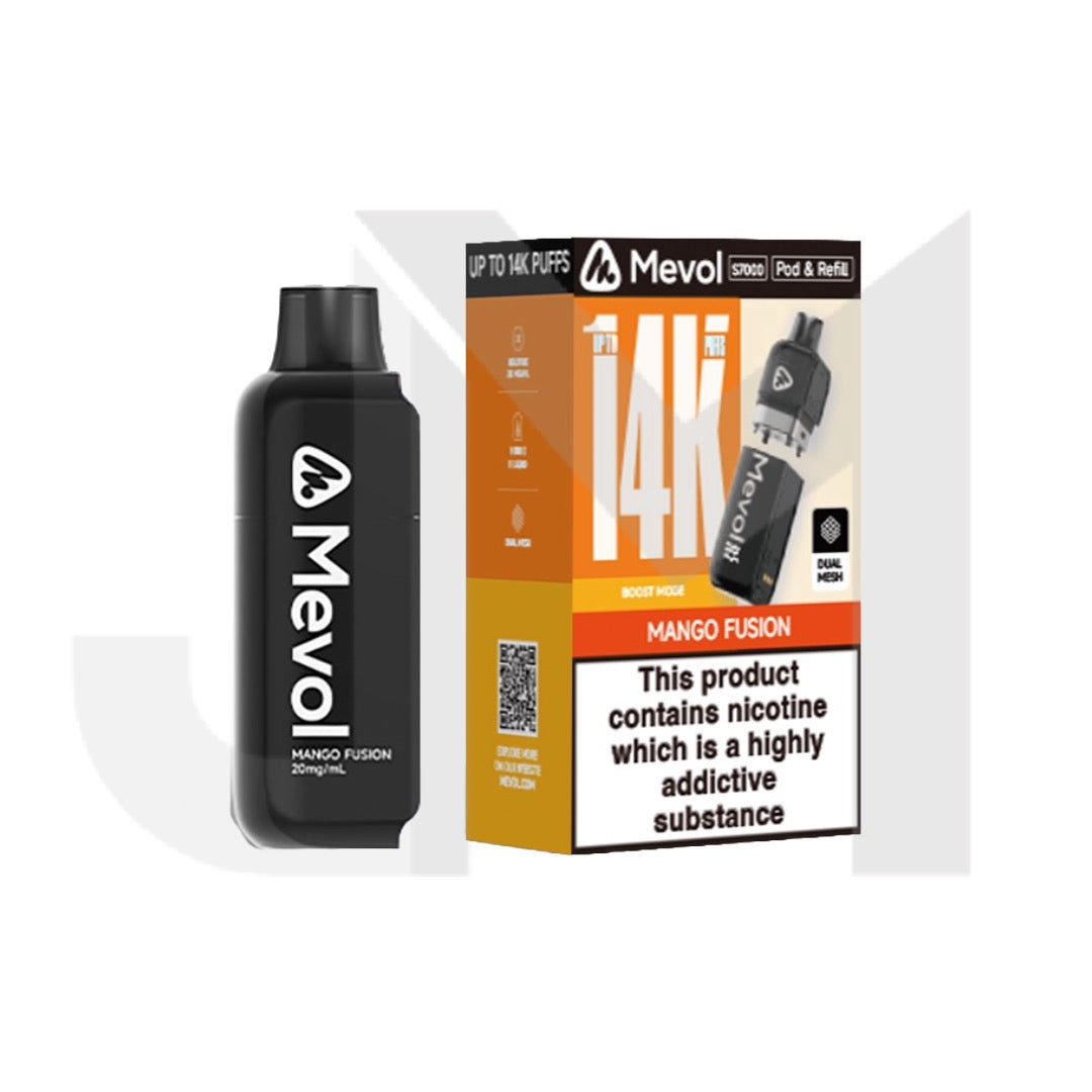 20mg Mevol S7000 Prefilled Pod & Refill 14k puffs