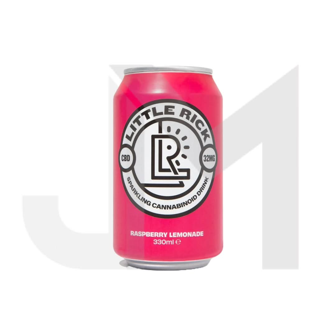 24 x Little Rick 32mg CBD Sparkling 330ml Raspberry Lemonade