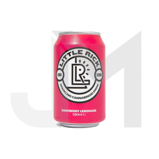24 x Little Rick 32mg CBD Sparkling 330ml Raspberry Lemonade