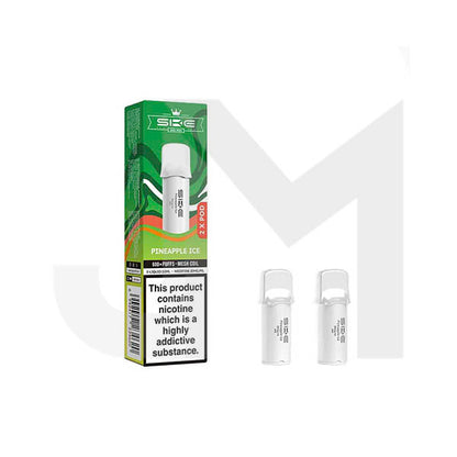 20mg SKE Crystal Pro Replacement Prefilled Pods 2ml 1200 Puffs - 2 Pcs