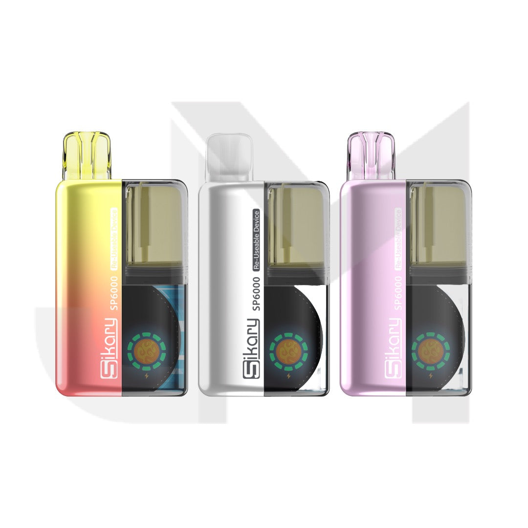 20mg Sikary Tako SP6000 Prefilled Pod Vape Kit 6000 Puffs