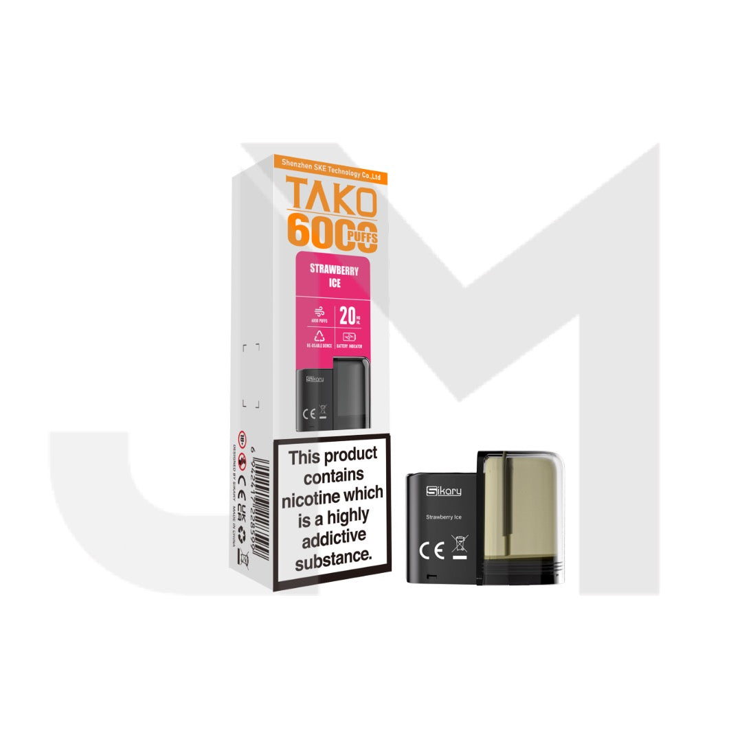 20mg Sikary Tako SP6000 Prefilled Pods 6000 Puffs