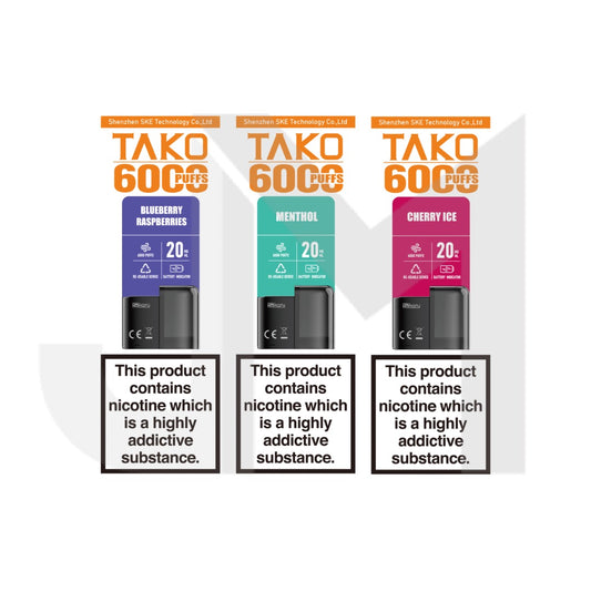 20mg Sikary Tako SP6000 Prefilled Pods 6000 Puffs