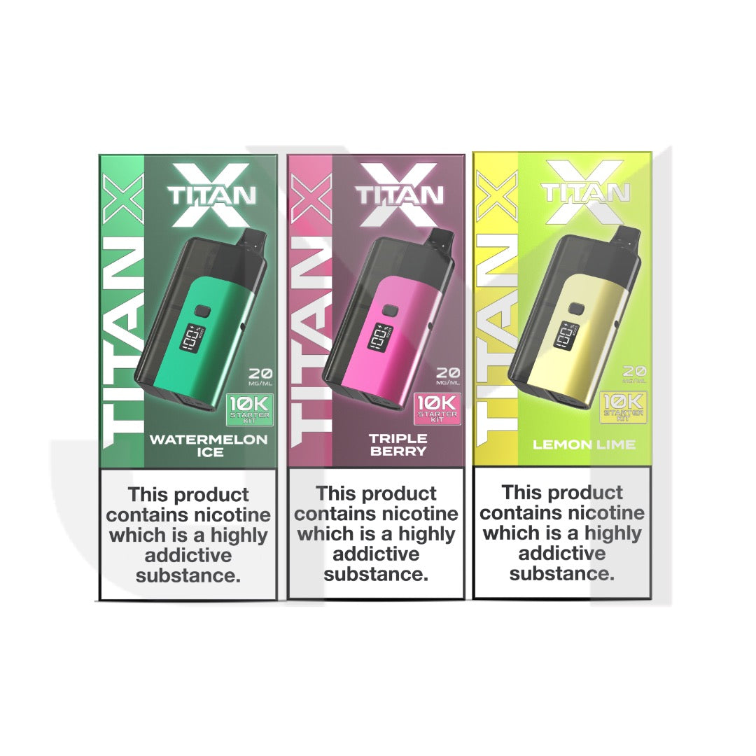 20mg Titan X 10k Puff Prefilled Pod Vape Kit