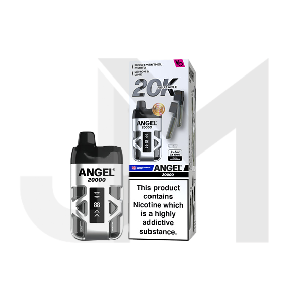 20mg Angel 20000 by Vapes Bars Duel Prefilled Pod Vape Kit 20000 Puffs