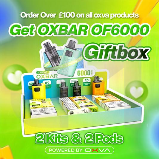 20mg OXVA OxBar OF 6000 Replaceable Pod Vape Kit Gift Box
