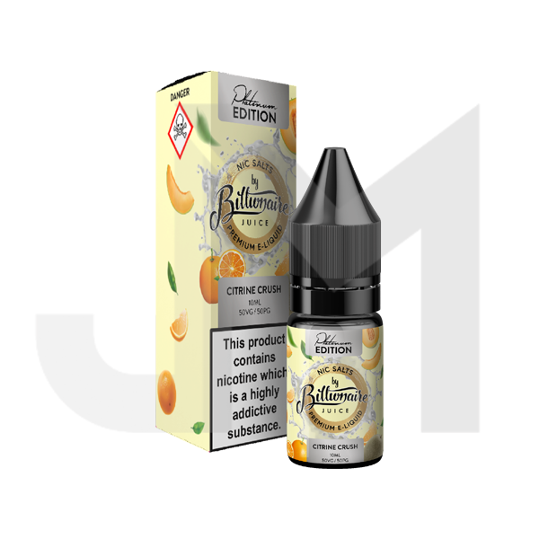 10mg Billionaire Juice Platinum Edition 10ml Nic Salts (50VG/50PG)