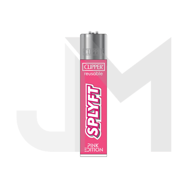 40 Clipper SPLYFT Pink Large Classic Refillable Lighters