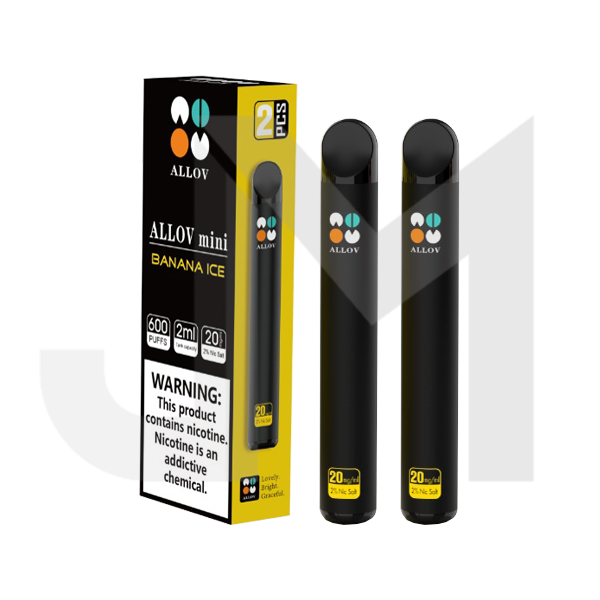 20mg Allov Mini Disposable Vape Device Twin Pack 1200 Puffs