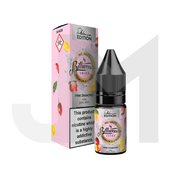 20mg Billionaire Juice Platinum Edition 10ml Nic Salts (50VG/50PG)