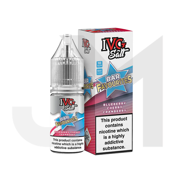 20mg I VG Bar Favourites 10ml Nic Salts (50VG/50PG)