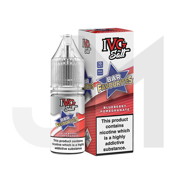 20mg I VG Bar Favourites 10ml Nic Salts (50VG/50PG)