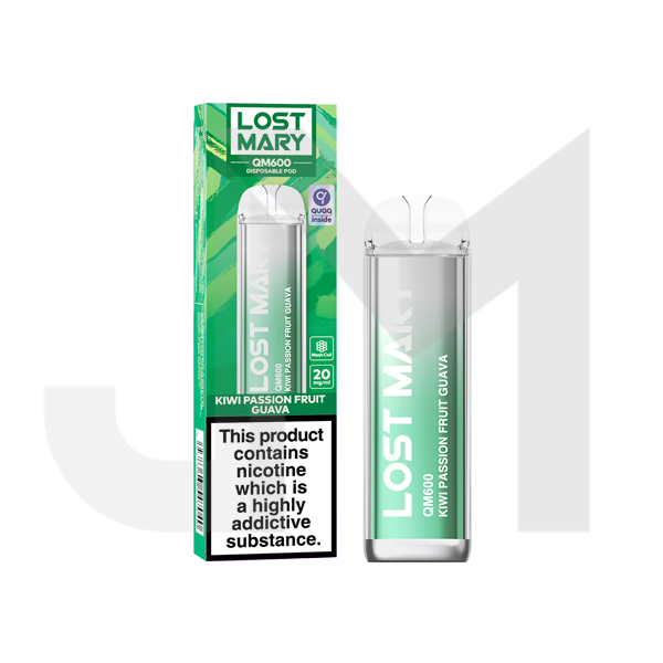 20mg Lost Mary QM600 Disposable Vape Device 600 Puffs