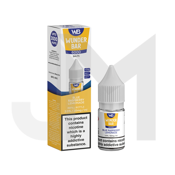20mg Wunderbar 6000 Salts 10ml Nic Salts (60PG/40VG)