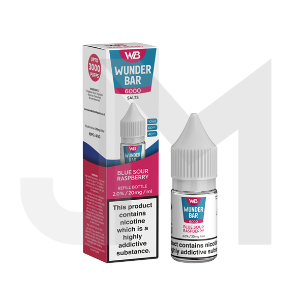 20mg Wunderbar 6000 Salts 10ml Nic Salts (60PG/40VG)