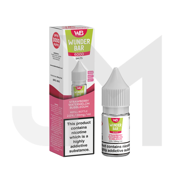 20mg Wunderbar 6000 Salts 10ml Nic Salts (60PG/40VG)