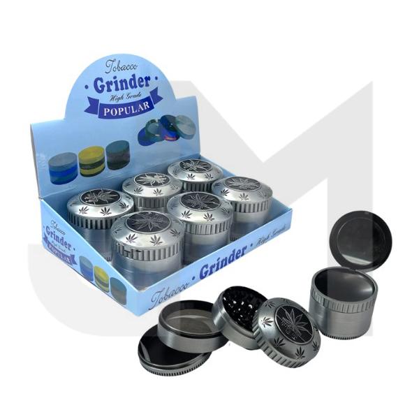 4 Parts Metal Grey 60mm Grinder With Mirror - SMK135K 1MY 02