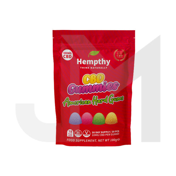 Hempthy 300mg CBD Gummies 30 Ct Pouch