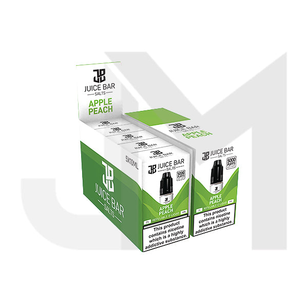 10mg Juice Bar Salts 10ml Nic Salts - Pack Of 5 (50VG/50PG)