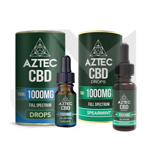 Aztec CBD Full Spectrum Hemp Oil 1000mg CBD 10ml