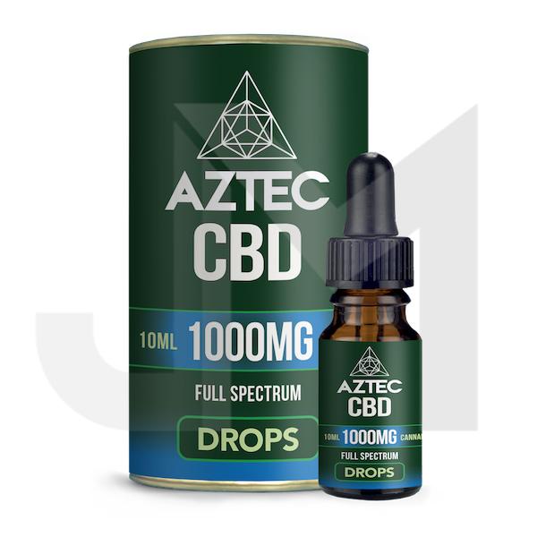 Aztec CBD Full Spectrum Hemp Oil 1000mg CBD 10ml