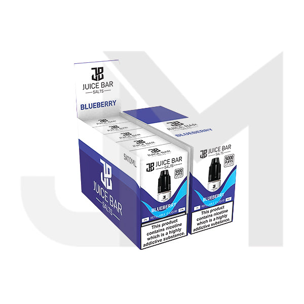 10mg Juice Bar Salts 10ml Nic Salts - Pack Of 5 (50VG/50PG)
