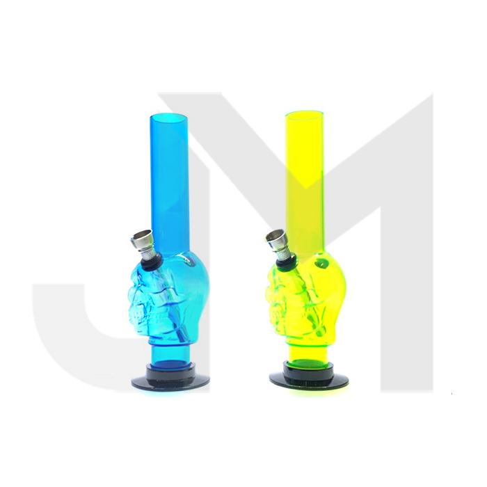 12 x 24cm Small Skull Design Acrylic Bong - FD11